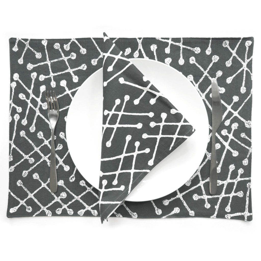 Tsvimbo Gray Placemats - Set of 2