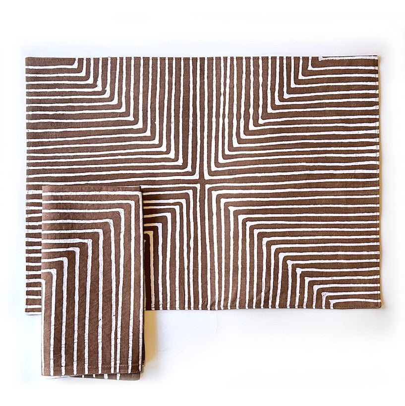 Brown Mitsetse Napkins - Set of 2