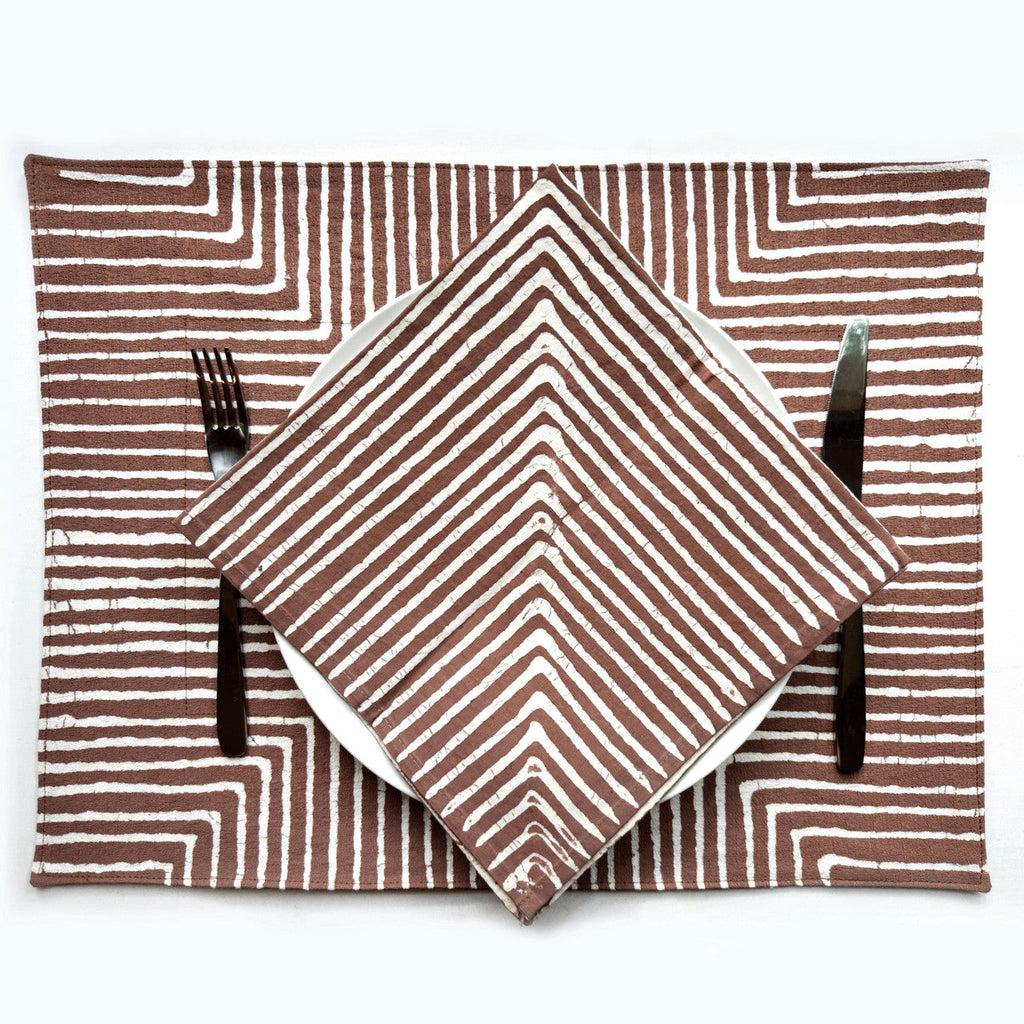 Brown Mitsetse Placemats - Set of 2