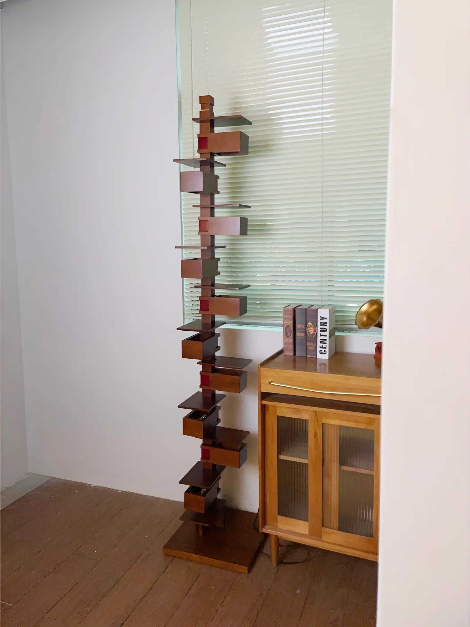 Taliesin Wood Stacked Floor Lamp