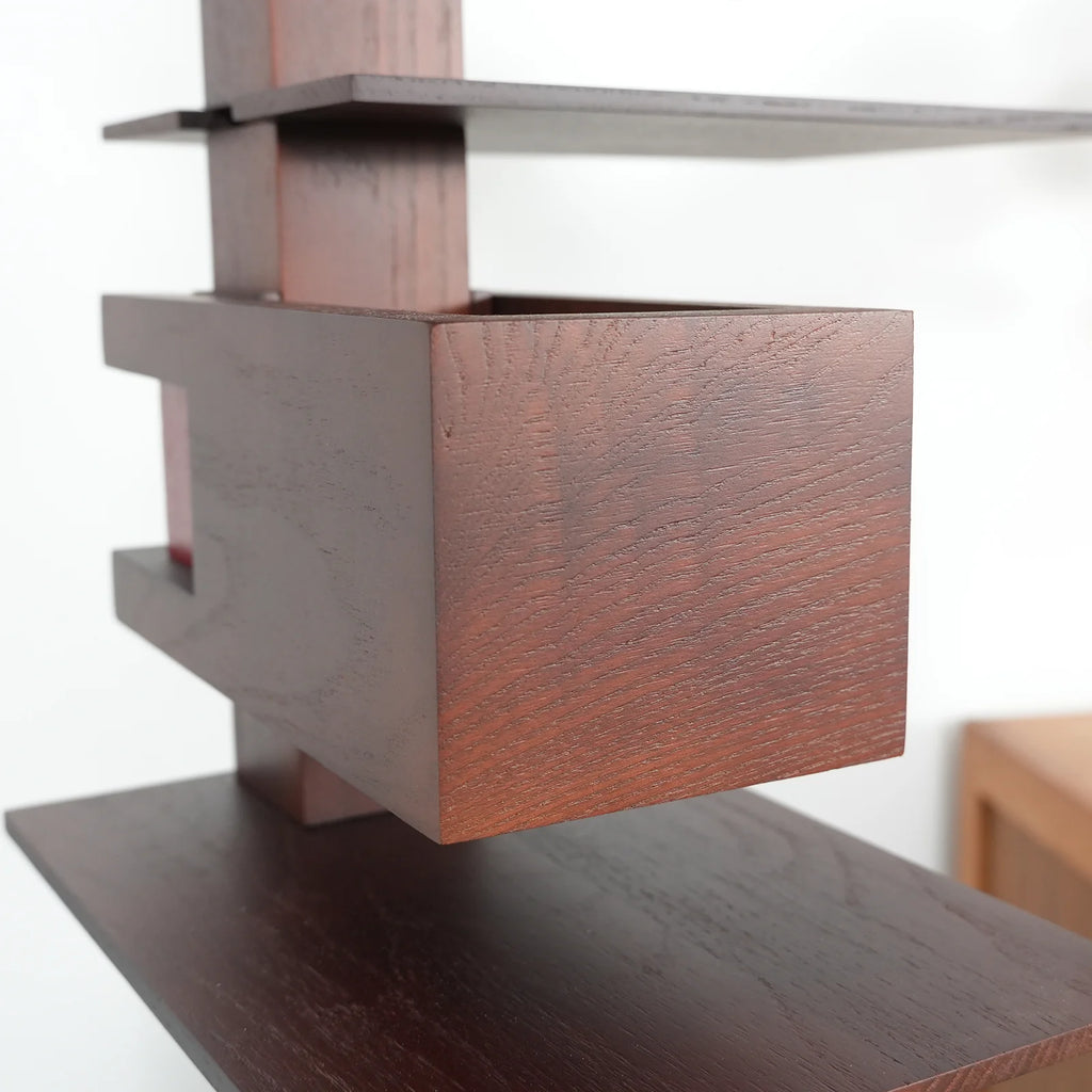 Taliesin Wood Stacked Floor Lamp
