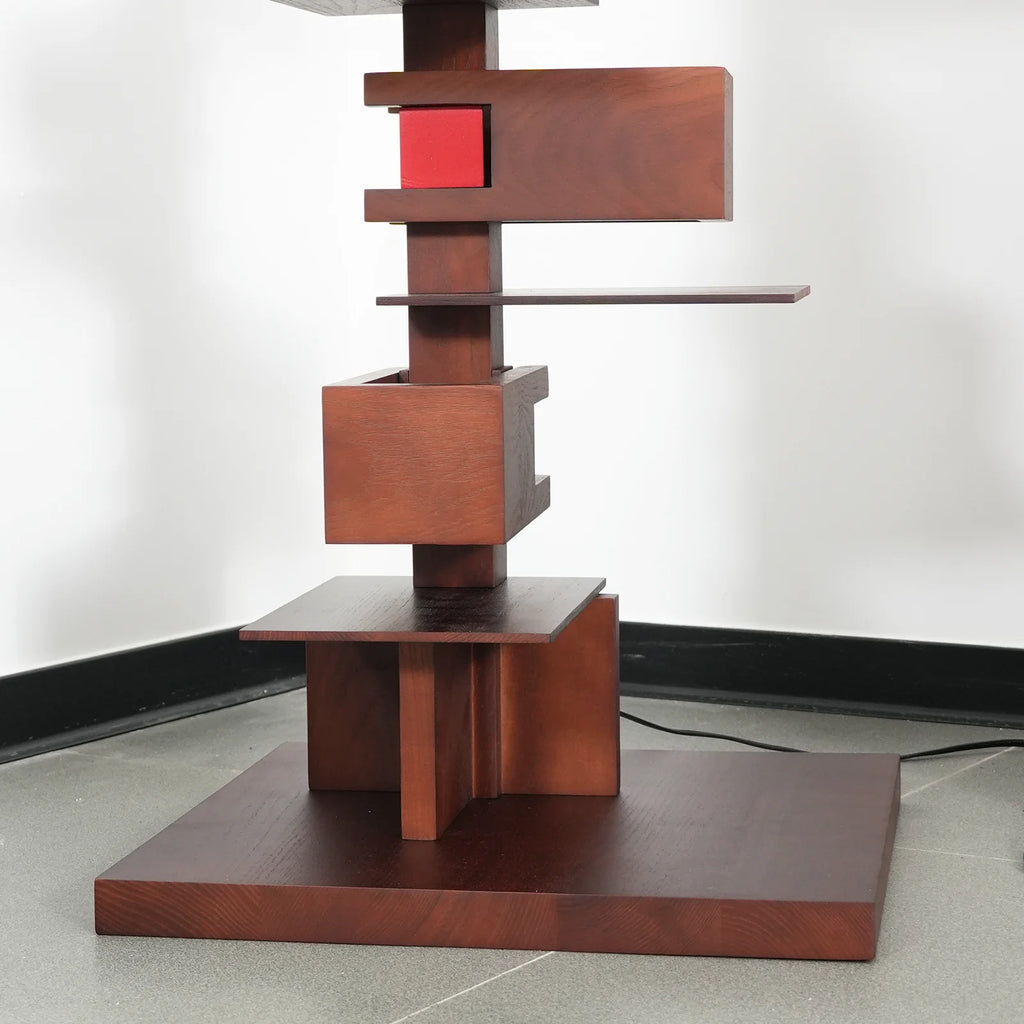 Taliesin Wood Stacked Floor Lamp