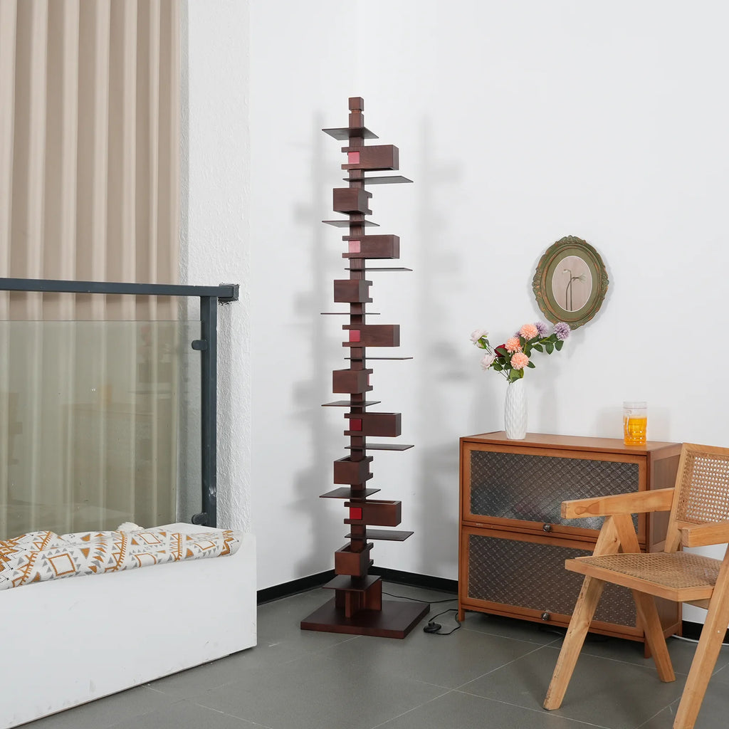 Taliesin Wood Stacked Floor Lamp