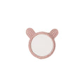 Pink Rattan Teddy Bear Wall Mirror