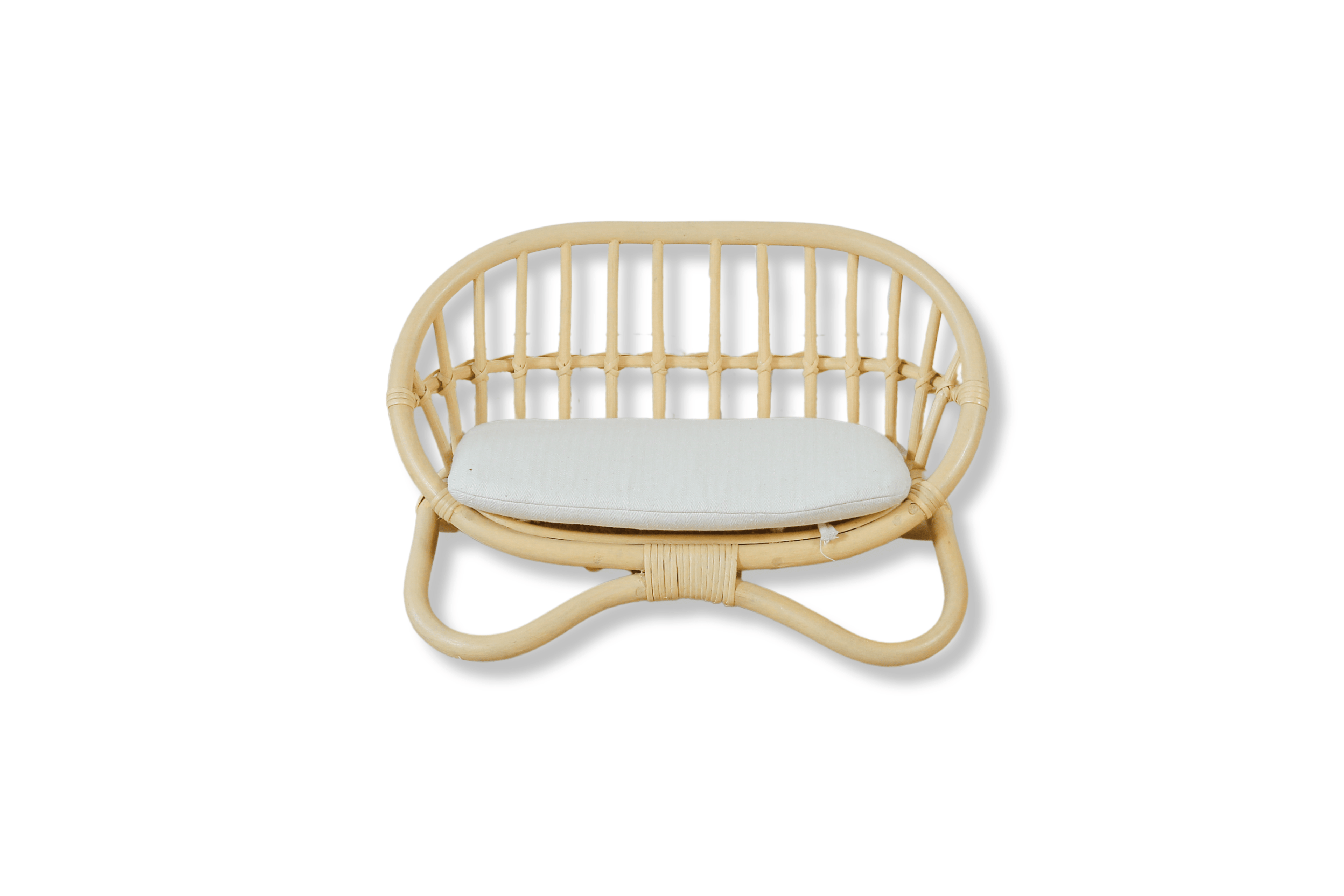 Petite Reverie Rattan Doll Couch