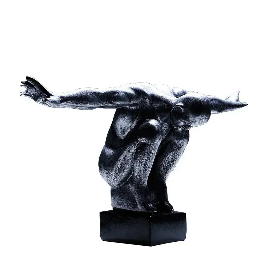 Thinker Statue Nordic Resin Art Sculpture
