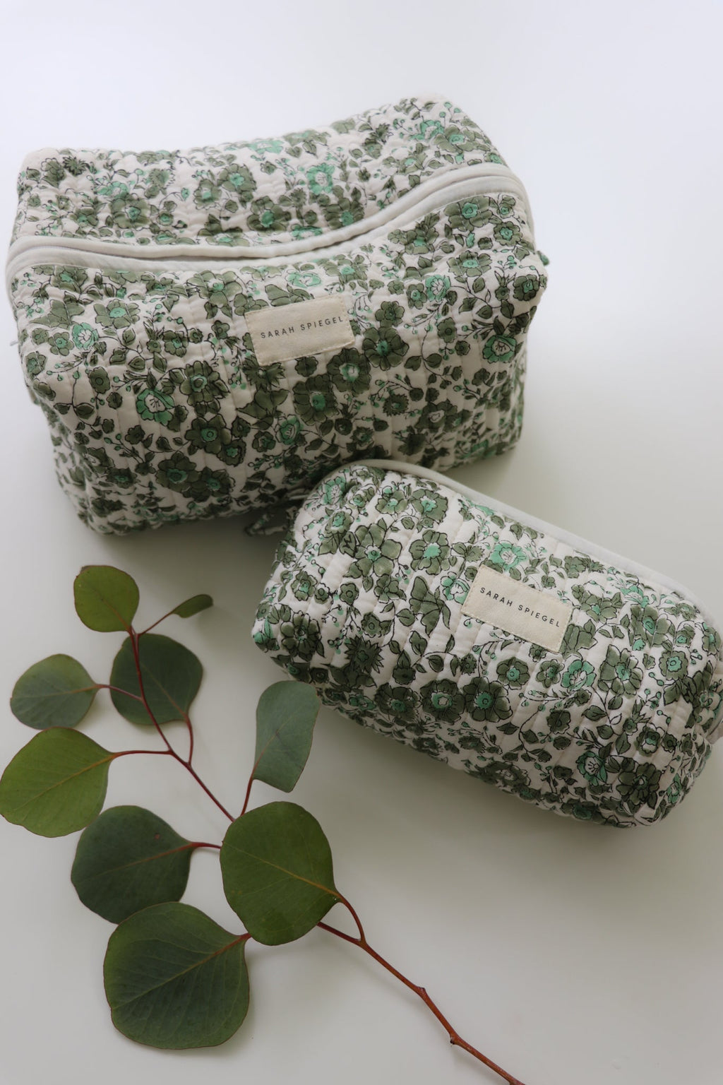 Toiletry Bag Set in Olive Floral