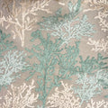 BARBADOS - CORAL PATTERN CUT VELVET UPHOLSTERY FABRIC BY THE YARD