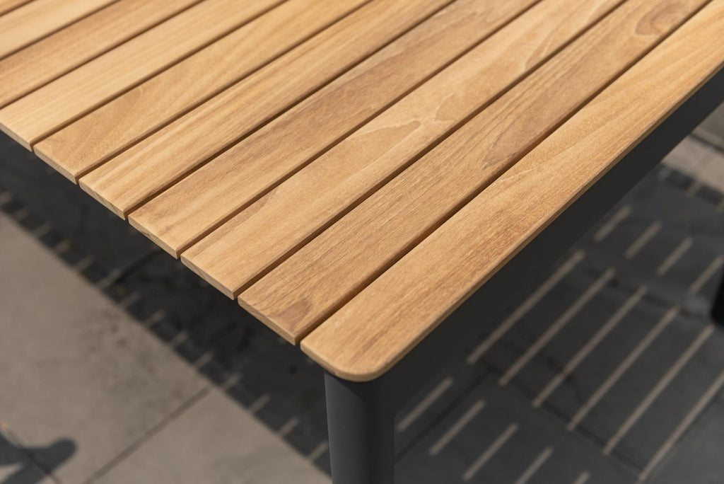 Topaz Extendable Teak Outdoor Dining Table — 89–130 in.