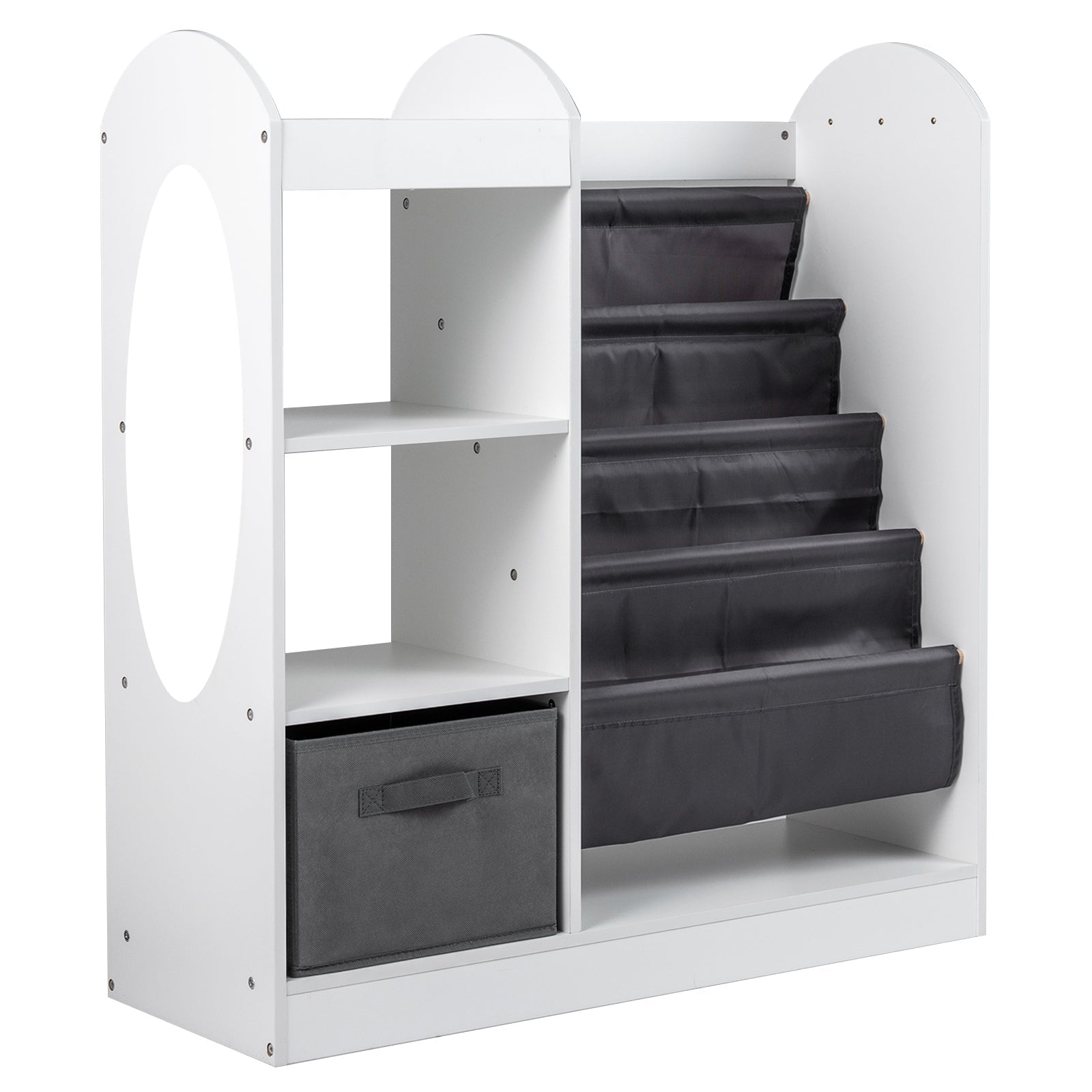Toy Storage Organizer with 4-Tier Sling Shelves
