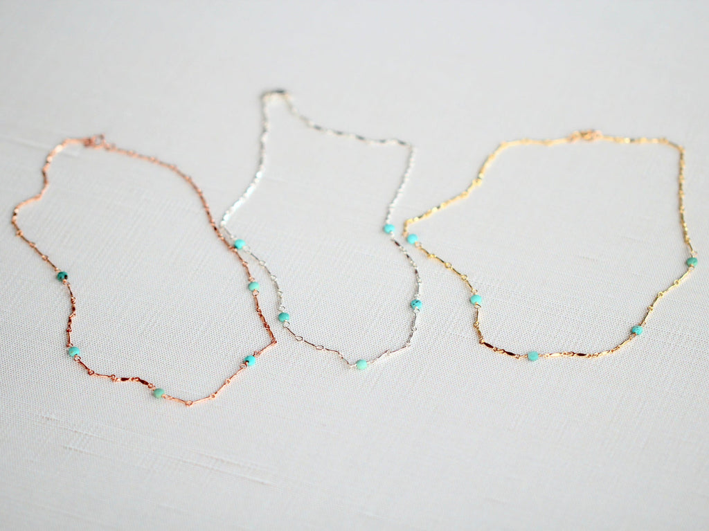 Scalloped Turquoise Choker