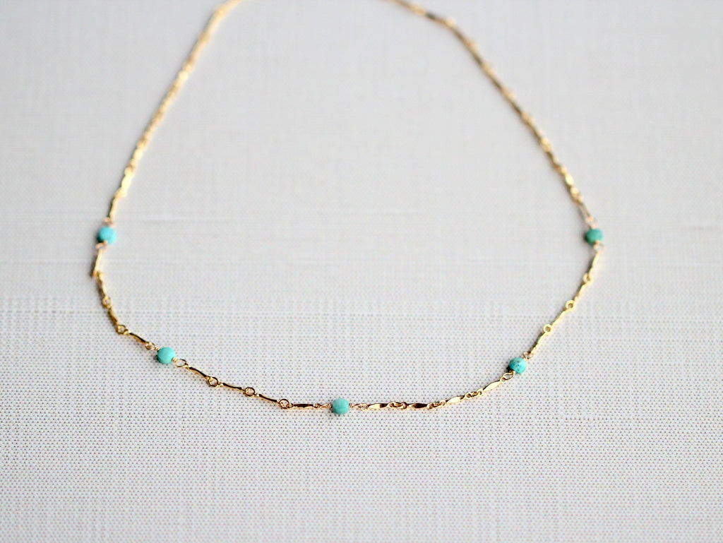 Scalloped Turquoise Choker