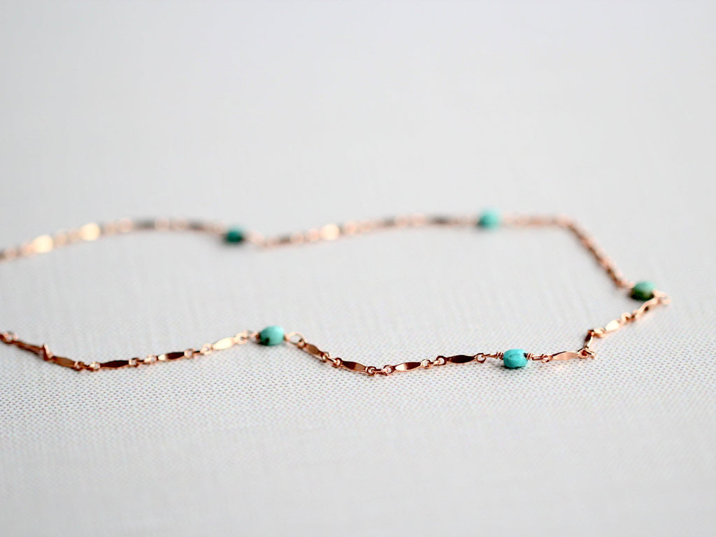 Scalloped Turquoise Choker