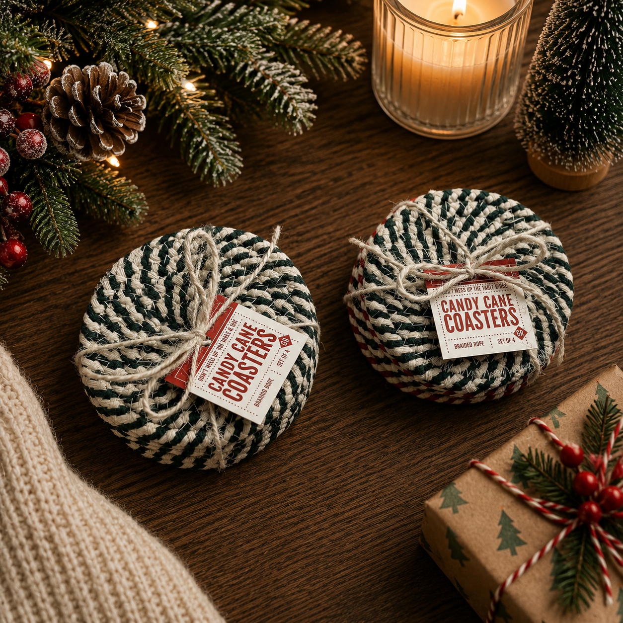 Candy Cane Coaster PRE-ORDER