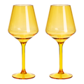 Saint Tropez Acrylic Stemmed Wine Glassware, Set of 2