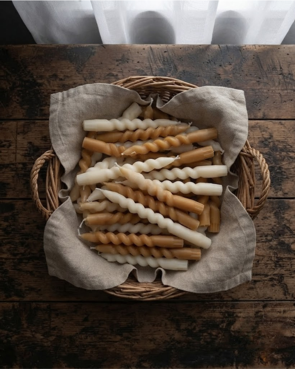 Swirl Taper Candles — Set of 2