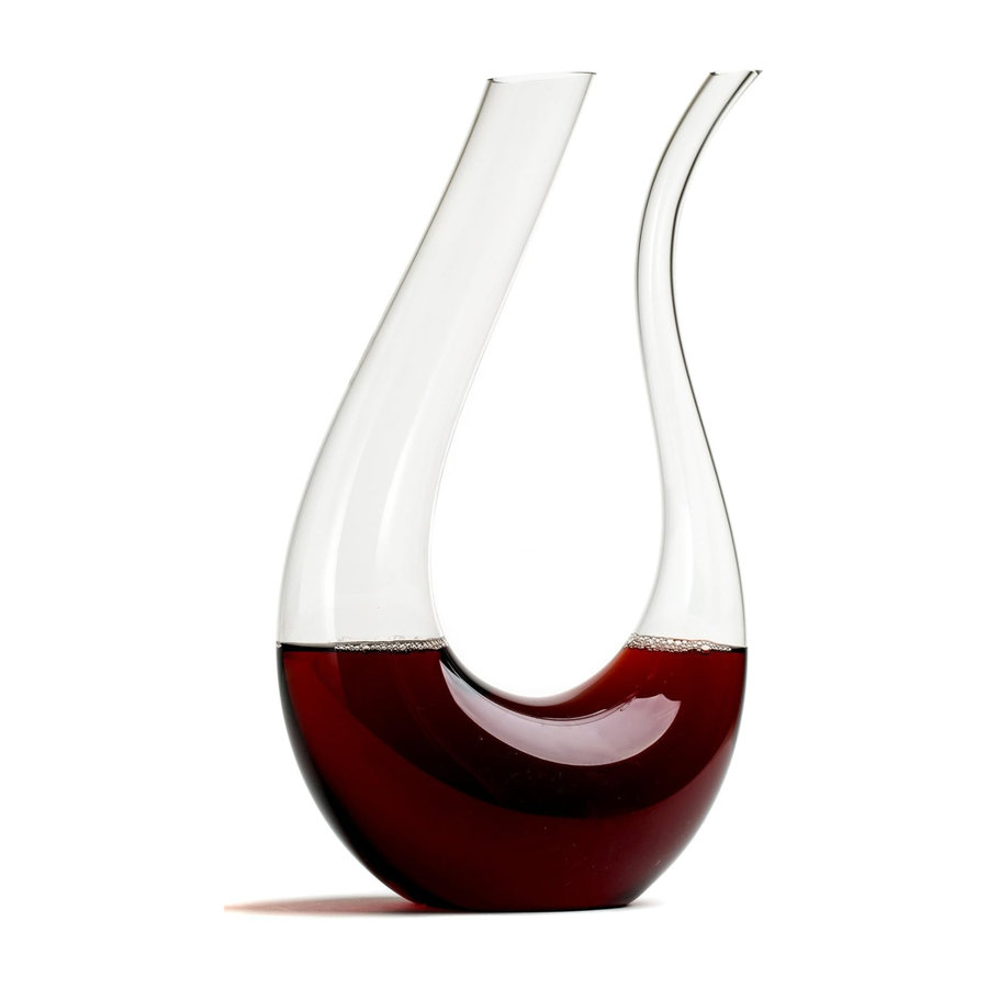 U-Shaped Glass Wine Decanter & Aerator — 25 oz