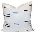 Oaxaca Dashes Pillow Cover in Navy, Schumacher Textiles
