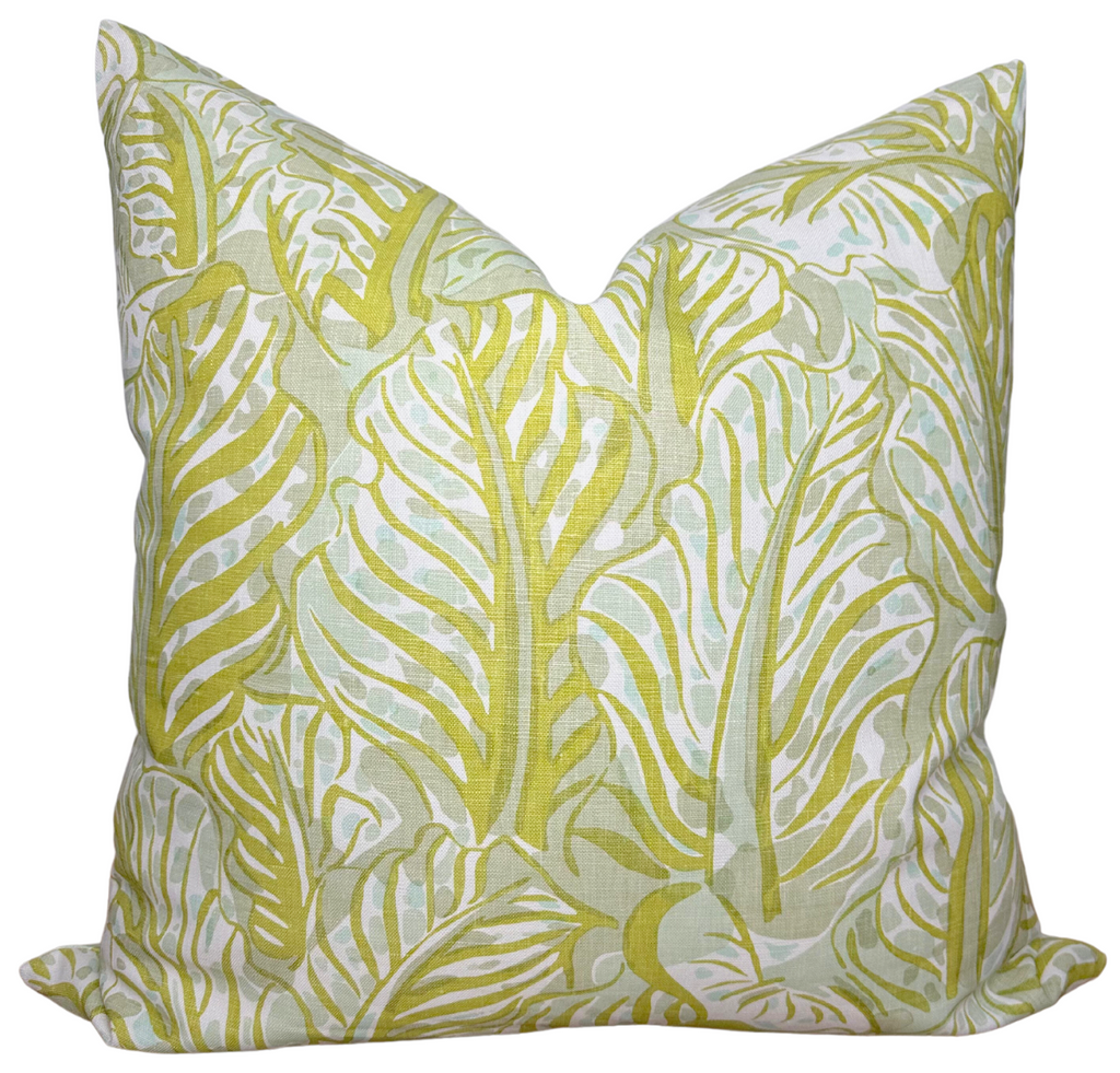 Mille Feuilles Pillow Cover in Pistachio Green