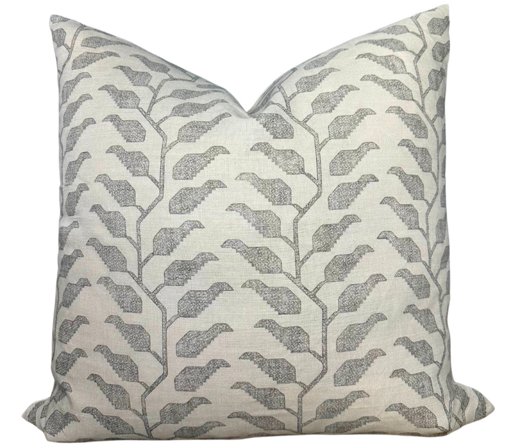 Folio Pillow Cover in Graphite, Susan Connor Textiles