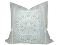 Cairo Pillow Cover in Spa Blue, Thibaut Pillows