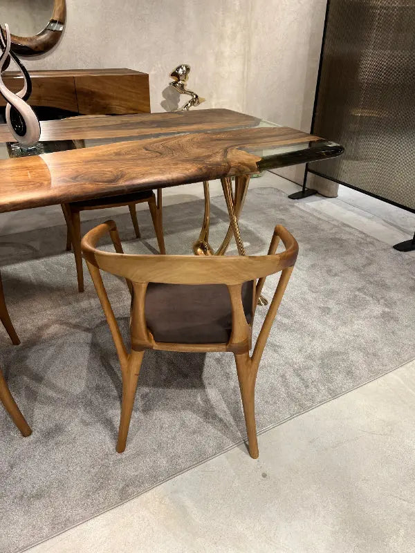 Italian-Style Solid Walnut Dining Chair