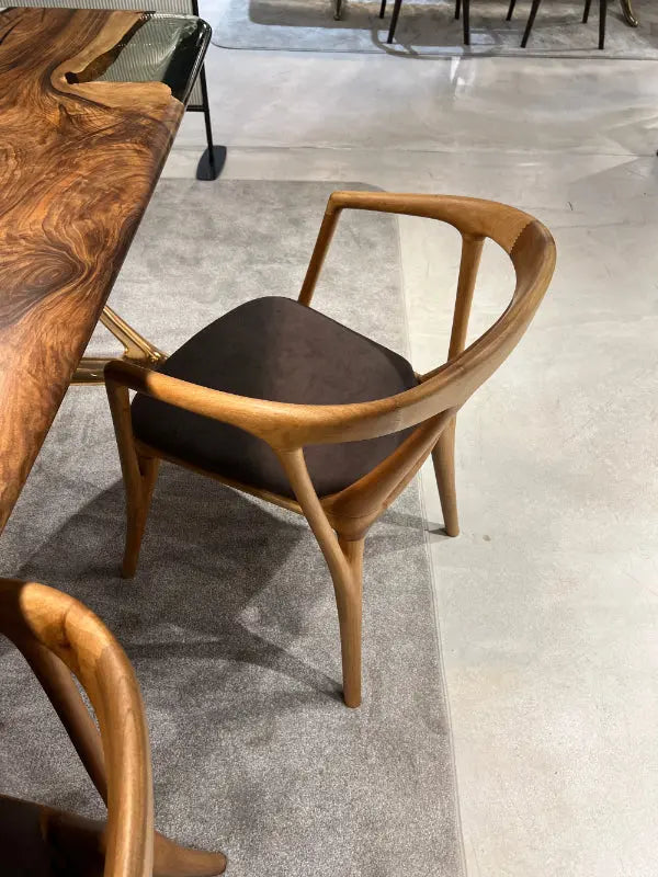 Italian-Style Solid Walnut Dining Chair