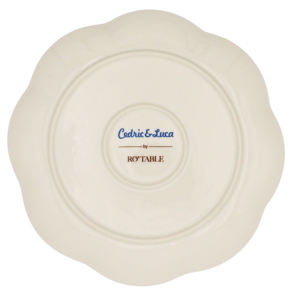 Valensole Lavender Scalloped Starter Plate - Set of 4 (+1 Bonus Plate)