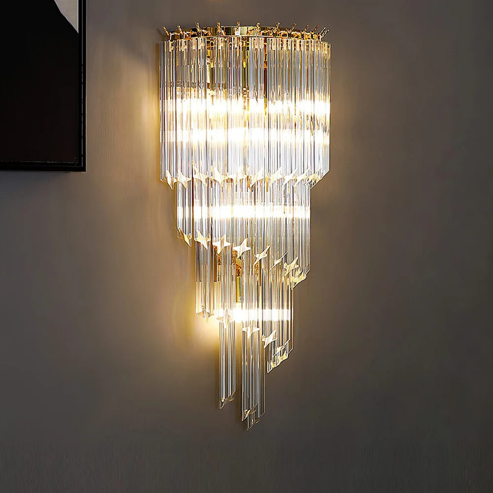 Tapered Alana Crystal Wall Lamp