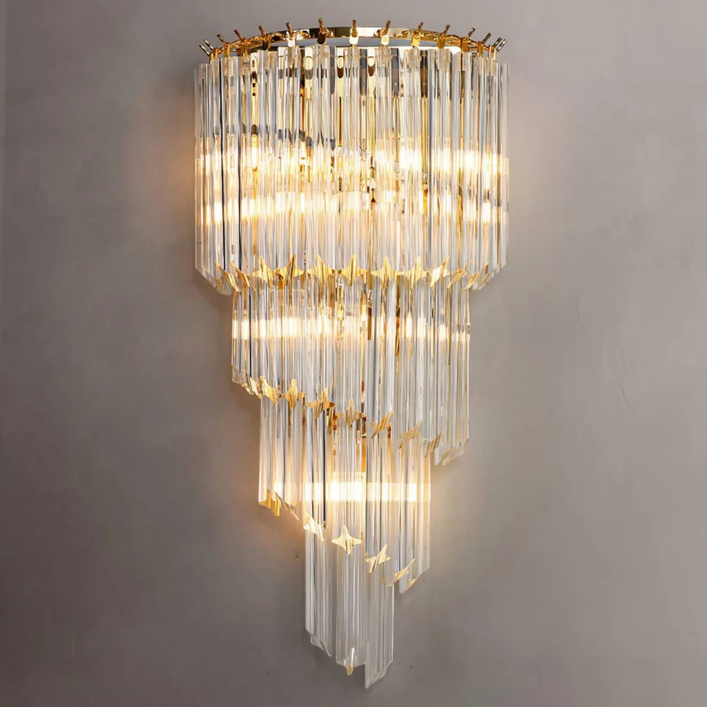 Tapered Alana Crystal Wall Lamp