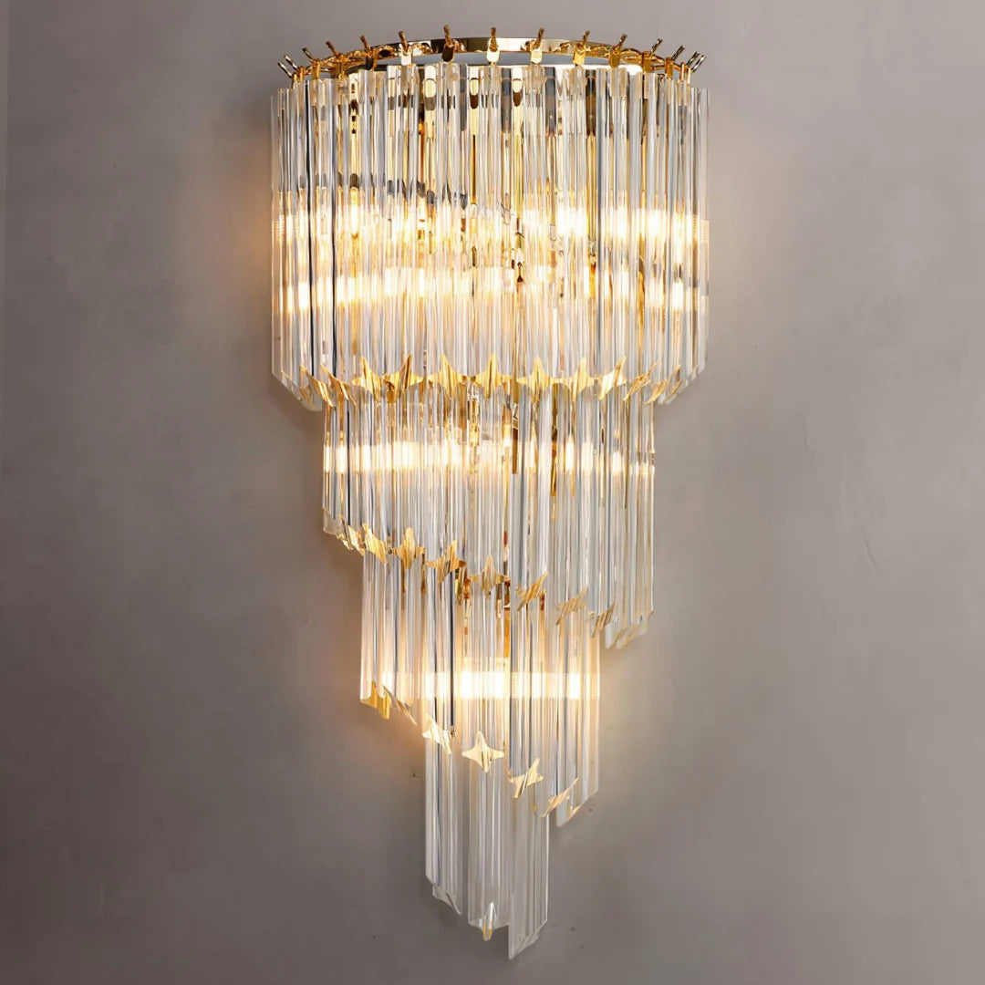 Tapered Alana Crystal Wall Lamp