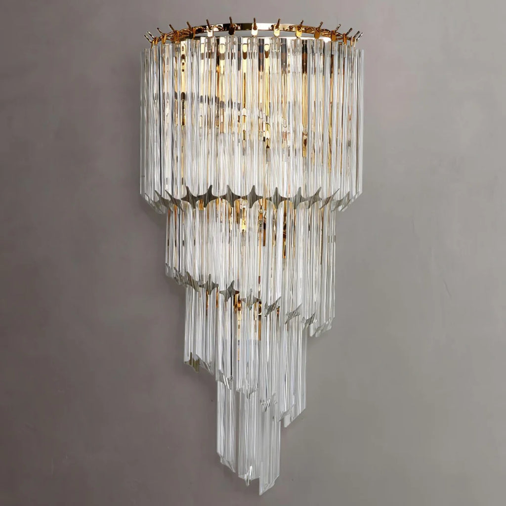 Tapered Alana Crystal Wall Lamp