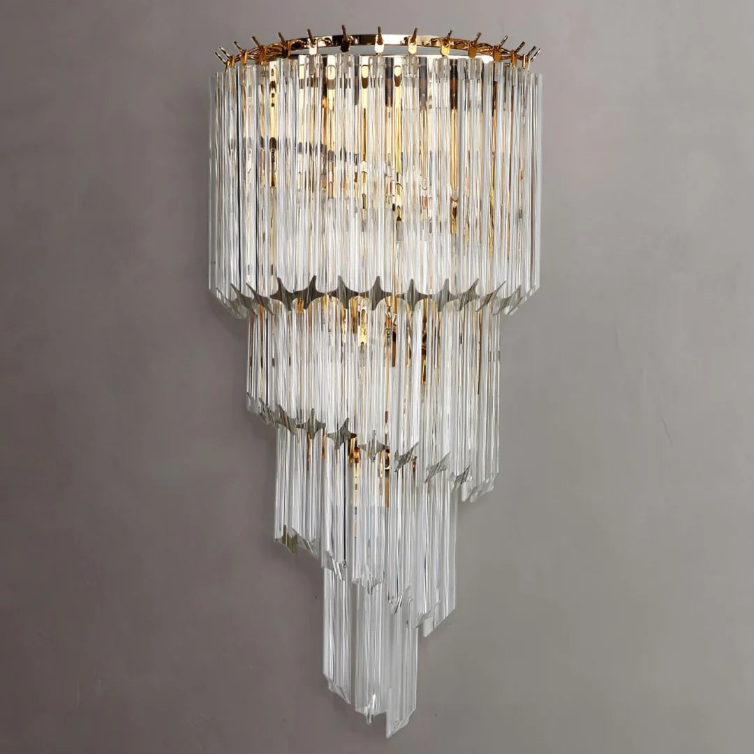 Tapered Alana Crystal Wall Lamp