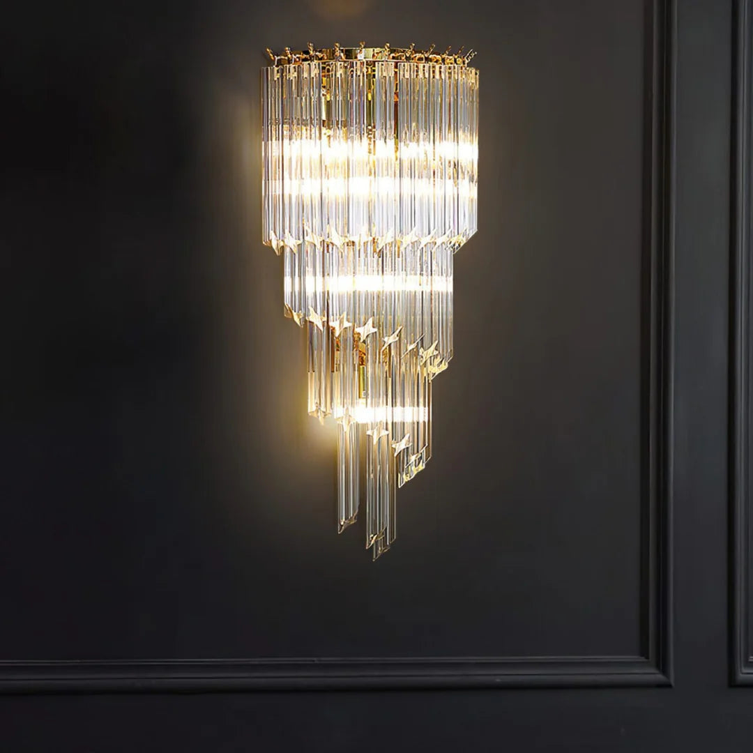 Tapered Alana Crystal Wall Lamp