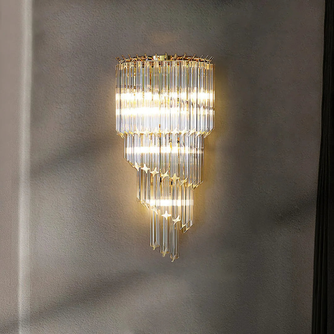 Tapered Alana Crystal Wall Lamp