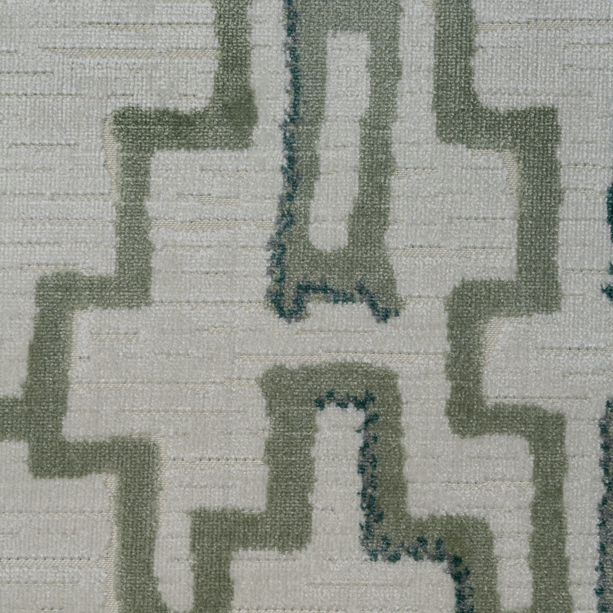 VENTURO - GEOMETRIC PATTERN CUT VELVET UPHOLSTERY FABRIC BY THE YARD IN 14 COLORS