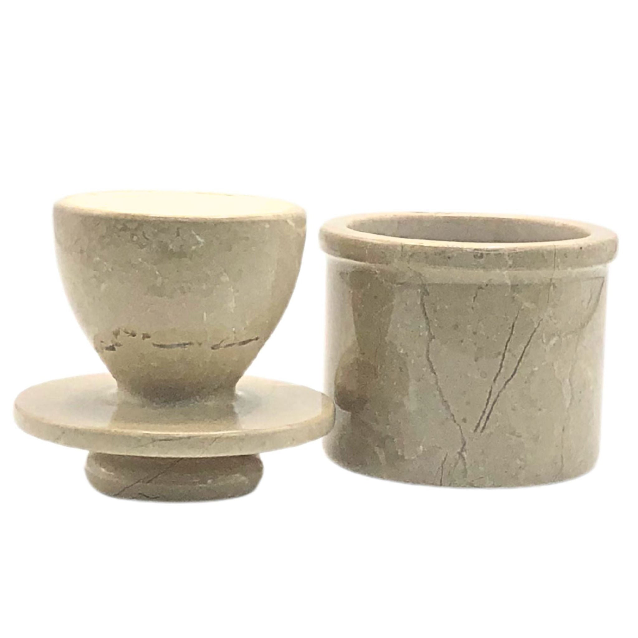 Verona Marble Butter Keeper with Lid - French Butter Crock