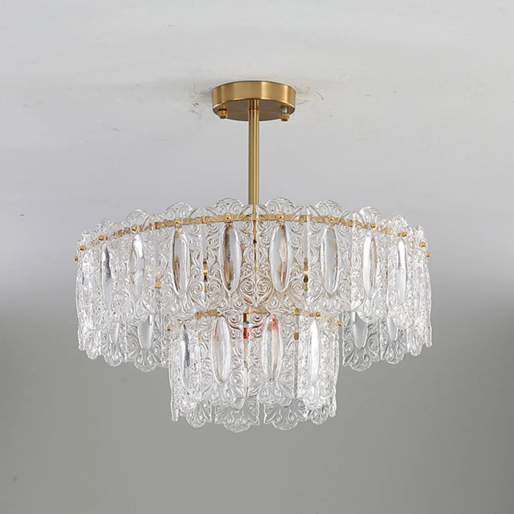 Vienna Glass Petals Chandelier