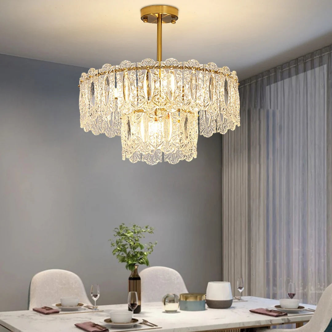 Vienna Glass Petals Chandelier