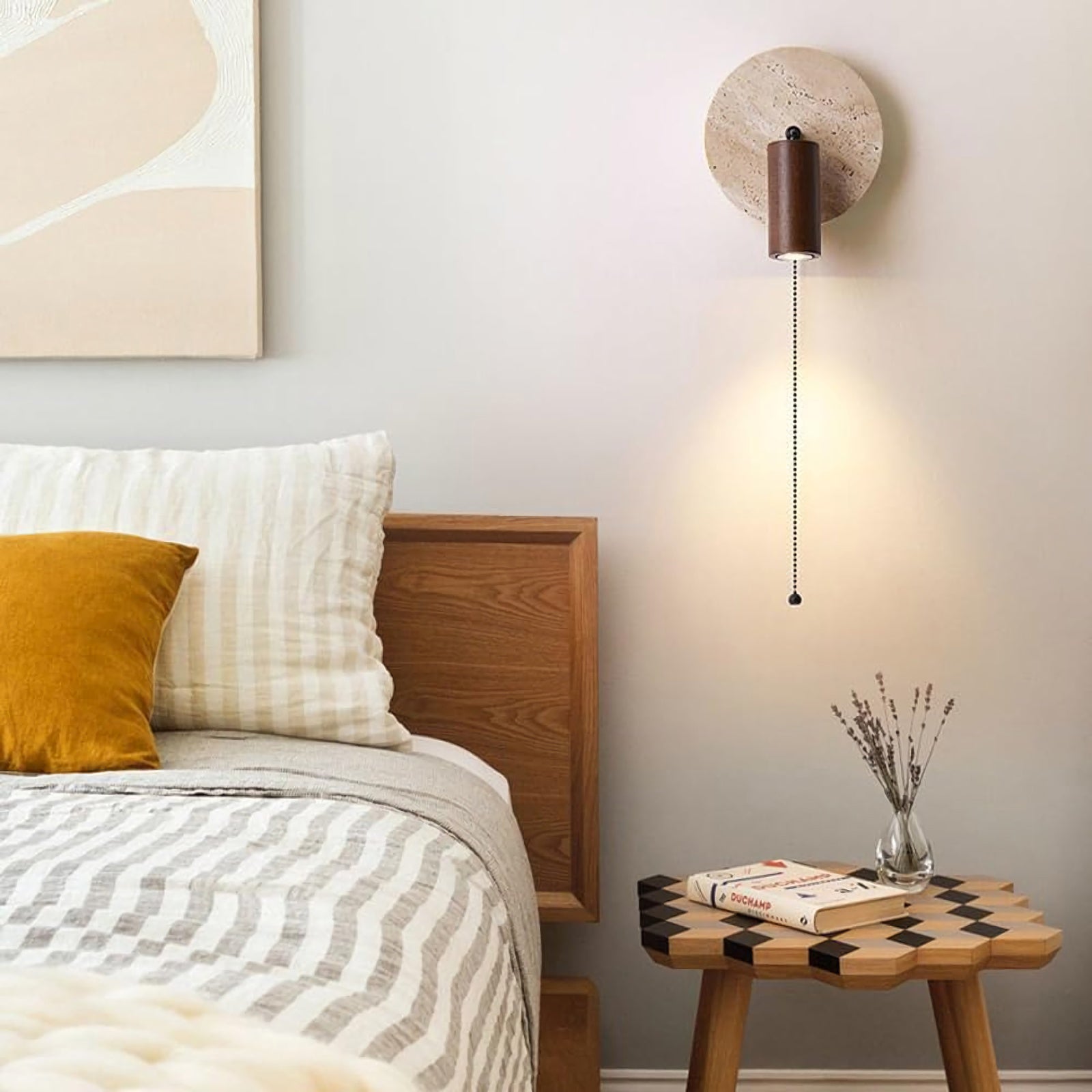 Vintage Travertine Wall Lamp
