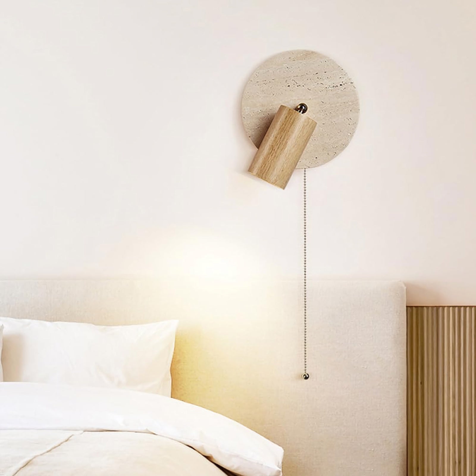Vintage Travertine Wall Lamp