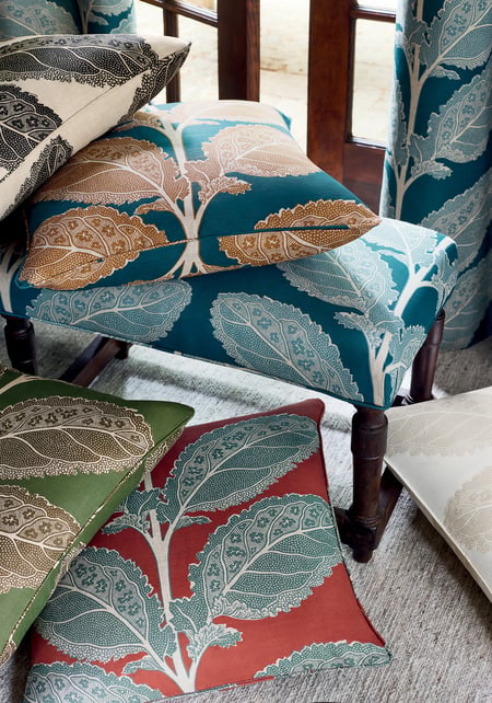 Lacinato Pillow Cover in Mineral Blue, Thibaut Pillows