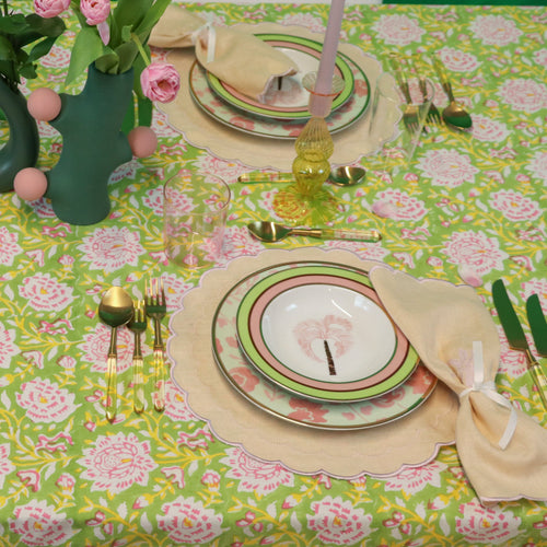100% Organic Cotton - Viviana Venetia Blooms Tablecloth