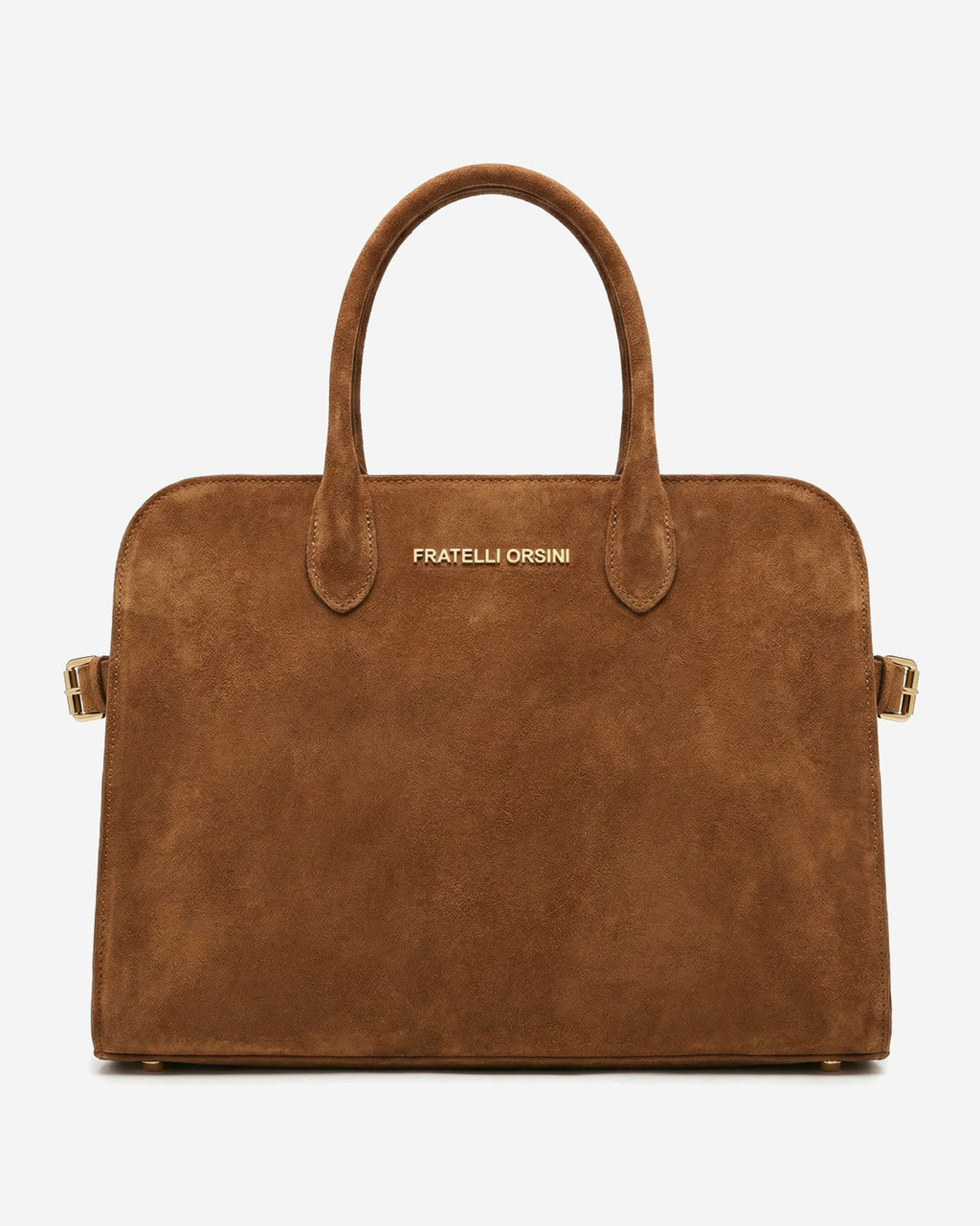 Viviana (cognac) - Italian suede leather women’s handbag