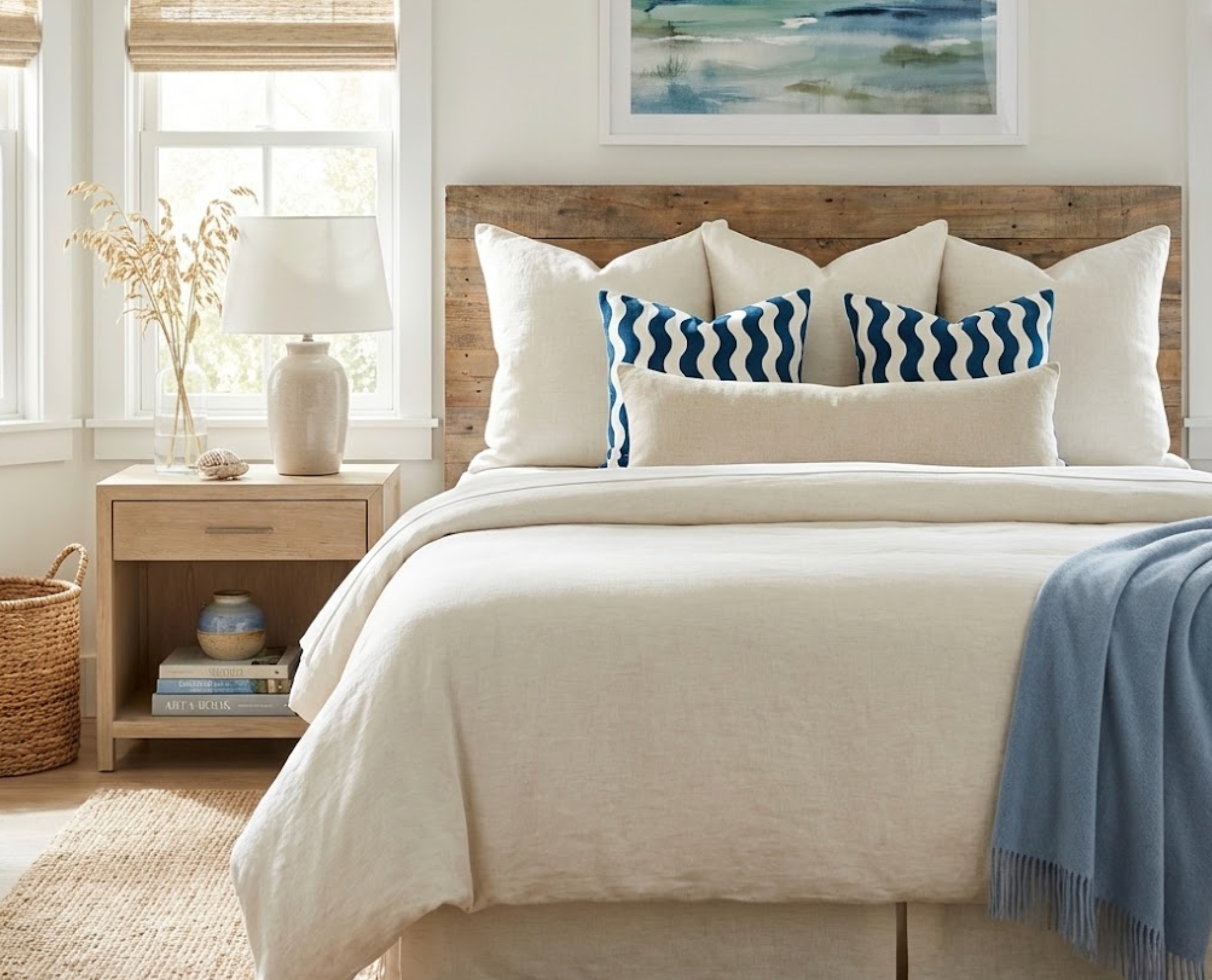 Wave Velvet Pillow Cover in Navy Blue, Schumacher Textiles