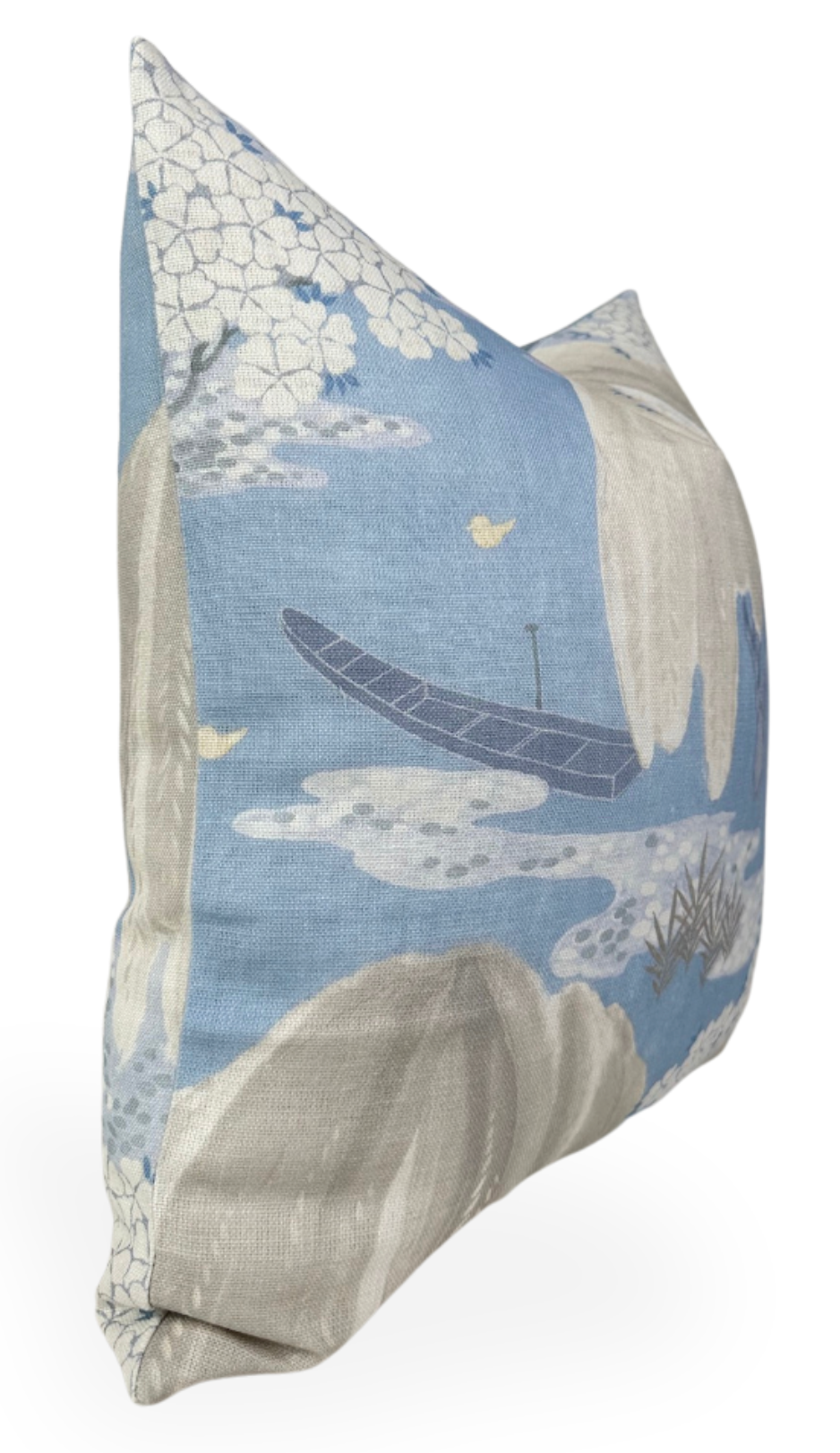 Willow Tree Pillow Cover in Soft Blue, Thibaut Pillows