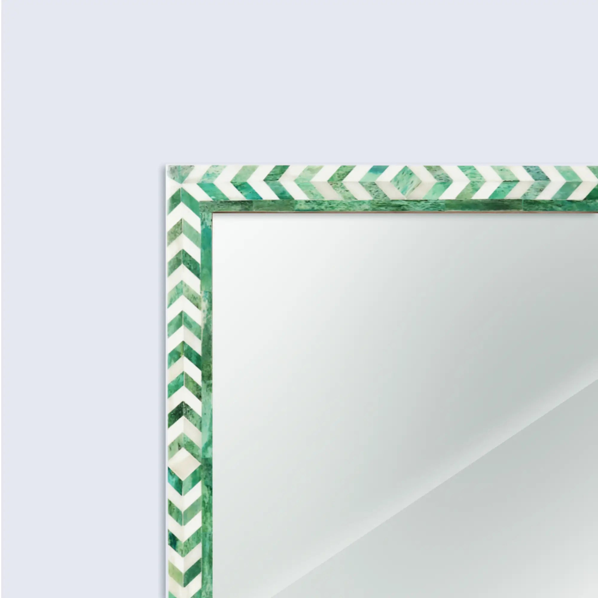 Taj Green Bone Inlay Mirror