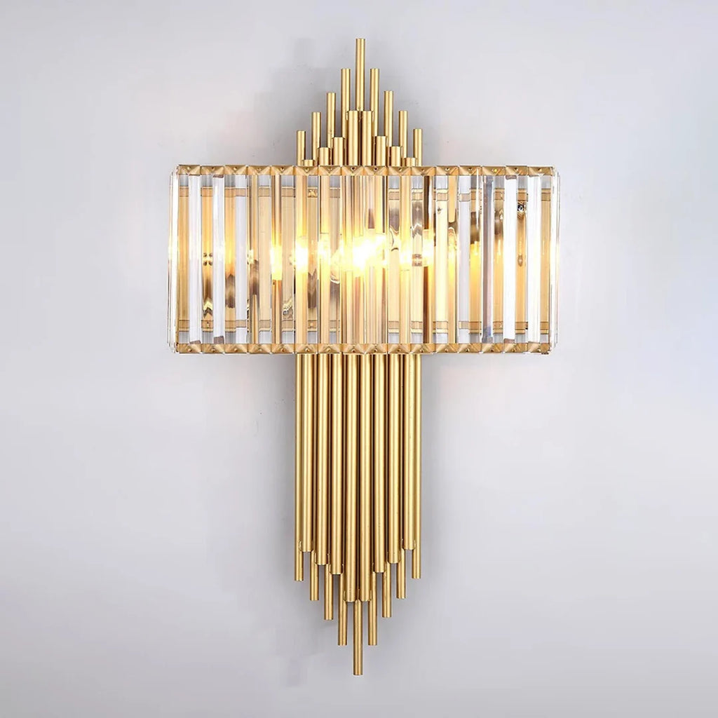 Wallis Gold Crystal Wall Lamp