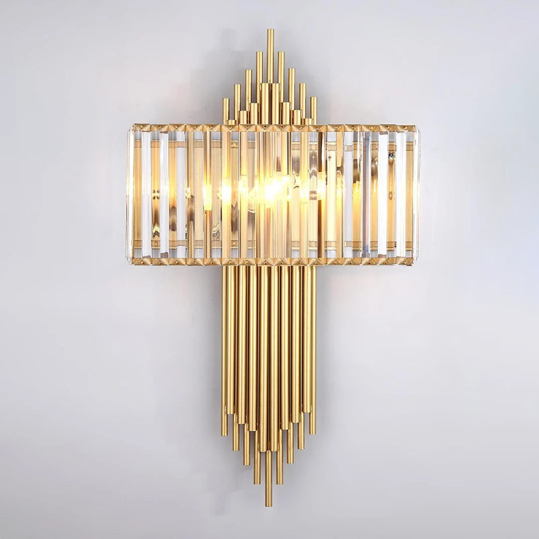 Wallis Gold Crystal Wall Lamp