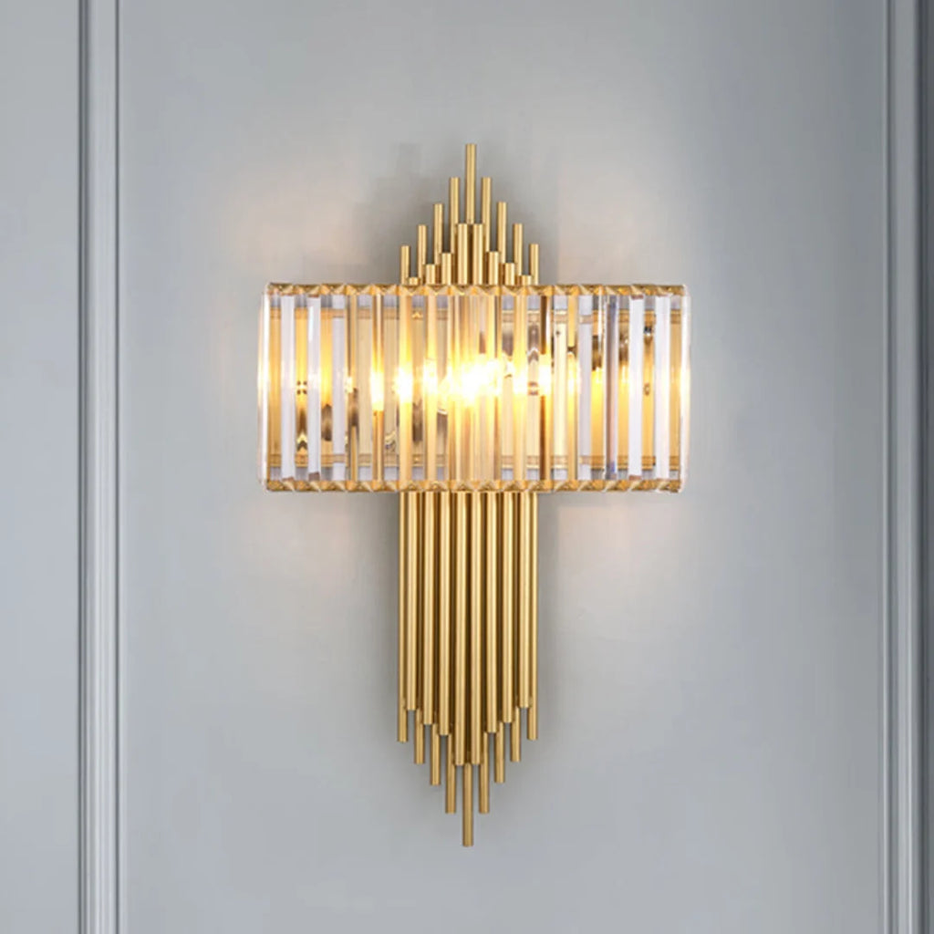 Wallis Gold Crystal Wall Lamp